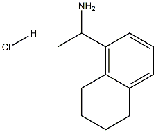 1-(5,6,7,8-tetrahydronaphthalen-1-yl)ethan-1-amine hydrochloride 구조식 이미지