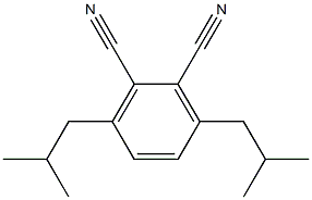 1,2-Benzenedicarbonitrile, 3,6-bis(2-methylpropyl)- Structure
