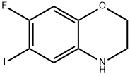 7-Fluoro-6-iodo-3,4-dihydro-2H-benzo[1,4]oxazine Structure