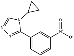 4-cyclopropyl-3-(3-nitrophenyl)-4H-1,2,4-triazole Structure