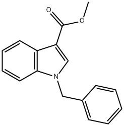 1H-Indole-3-carboxylic acid, 1-(phenylmethyl)-, methyl ester 구조식 이미지