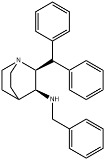 (2S,3S)-2-benzhydryl-N-benzyl-1-azabicyclo[2.2.2]octan-3-amine Structure