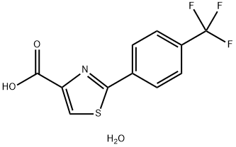 2-[4-(trifluoromethyl)phenyl]-1,3-thiazole-4-carboxylic acid hydrate 구조식 이미지
