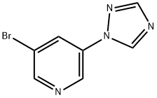 3-bromo-5-(1H-1,2,4-triazol-1-yl)pyridine Structure