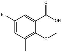 5-bromo-2-methoxy-3-methylbenzoic acid Structure