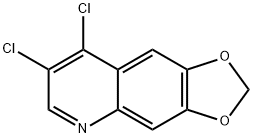 7,8-DICHLORO-[1,3]DIOXOLO[4,5-G]QUINOLINE 구조식 이미지