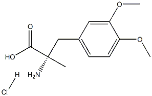 DL- 3-(3,4-dimethoxyphenyl)-2-methyl- Alanine hydrochloride 구조식 이미지