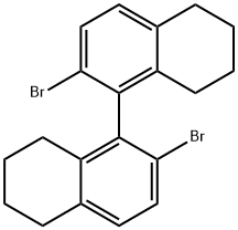 2,2'-dibromo-5,5',6,6',7,7',8,8'-octahydro-1,1'-binaphthalene Structure