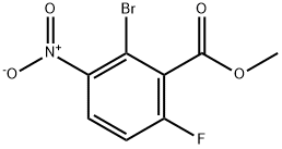 2-Bromo-6-fluoro-3-nitro-benzoic acid methyl ester Structure