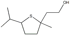 2-(5-ISOPROPYL-2-METHYLTETRAHYDROTHIOPHEN-2-YL)ETHANOL Structure