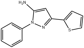 2-phenyl-5-thiophen-2-yl-2H-pyrazol-3-ylamine 구조식 이미지