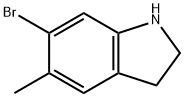 6-bromo-5-methylindoline 구조식 이미지