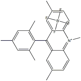 9-mesityl-2,7,10-trimethylacridin-10-ium tetrafluoroborate Structure