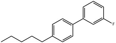 4'-Pentyl-3-fluorobiphenyl Structure