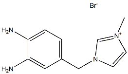 1-(3,4-diaminobenzyl)-3-methyl-1H-imidazol-3-ium bromide 구조식 이미지