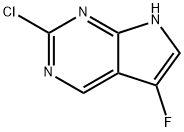 2-chloro-5-fluoro-7H-pyrrolo[2,3-d]pyrimidine Structure