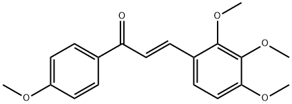 (2E)-1-(4-methoxyphenyl)-3-(2,3,4-trimethoxyphenyl)prop-2-en-1-one Structure