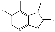 6-Bromo-1,7-dimethyl-1H-oxazolo[5,4-b]pyridin-2-one 구조식 이미지