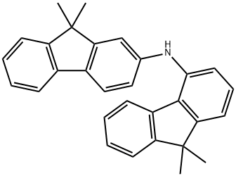 N-(9,9-dimethyl-9H-fluoren-4-yl)-9,9-dimethyl-9H-fluoren-2-amine Structure