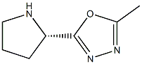 (S)-2-methyl-5-(pyrrolidin-2-yl)-1,3,4-oxadiazole 구조식 이미지