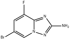 6-Bromo-8-fluoro-[1,2,4]triazolo[1,5-a]pyridin-2-ylamine Structure