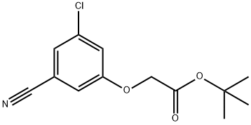 Acetic acid, 2-(3-chloro-5-cyanophenoxy)-, 1,1-dimethylethyl ester Structure