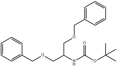 Tert-Butyl (1,3-Bis(Benzyloxy)Propan-2-Yl)Carbamate 구조식 이미지