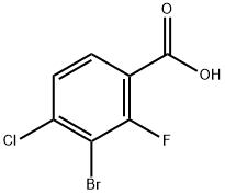 3-Bromo-4-chloro-2-fluoro-benzoic acid Structure