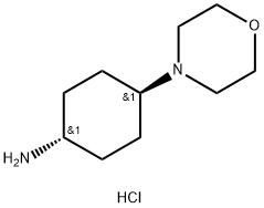 trans-4-Morpholinocyclohexanamine hydrochloride Structure