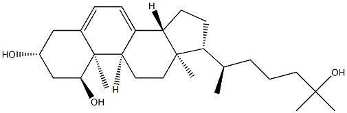 (1S,3R,9R,10R,13R,14R,17R)-17-[(2R)-6-hydroxy-6-methylheptan-2-yl]-10,13-dimethyl-2,3,4,9,11,12,14,15,16,17-decahydro-1H-cyclopenta[a]phenanthrene-1,3-diol Structure