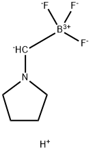 Trifluoro(pyrrolidin-1-ium-1-ylmethyl)borate Structure