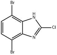 4,7-dibromo-2-chloro-1H-benzo[d]imidazole 구조식 이미지