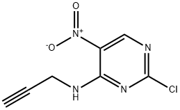 2-chloro-5-nitro-N-(prop-2-yn-1-yl)pyrimidin-4-amine 구조식 이미지