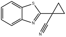 1-(benzo[d]thiazol-2-yl)cyclopropane-1-carbonitrile 구조식 이미지