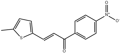 (2E)-3-(5-methylthiophen-2-yl)-1-(4-nitrophenyl)prop-2-en-1-one 구조식 이미지