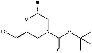 (2S,6R)-tert-butyl 2-ethyl-6-methylmorpholine-4-carboxylate Structure