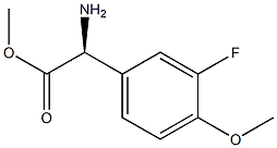 METHYL(2S)-2-AMINO-2-(3-FLUORO-4-METHOXYPHENYL)ACETATE Structure