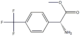 METHYL(2R)-2-AMINO-2-[4-(TRIFLUOROMETHYL)PHENYL]ACETATE Structure