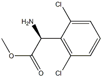 METHYL(2S)-2-AMINO-2-(2,6-DICHLOROPHENYL)ACETATE 구조식 이미지