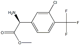 METHYL(2S)-2-AMINO-2-[3-CHLORO-4-(TRIFLUOROMETHYL)PHENYL]ACETATE Structure