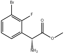 METHYL(2R)-2-AMINO-2-(3-BROMO-2-FLUOROPHENYL)ACETATE Structure