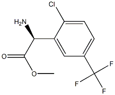 METHYL(2S)-2-AMINO-2-[2-CHLORO-5-(TRIFLUOROMETHYL)PHENYL]ACETATE Structure