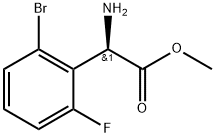 METHYL(2R)-2-AMINO-2-(2-BROMO-6-FLUOROPHENYL)ACETATE 구조식 이미지