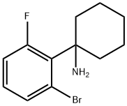 1-(2-bromo-6-fluorophenyl)cyclohexan-1-amine 구조식 이미지