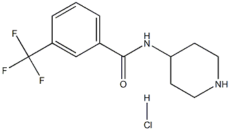 N-(Piperidin-4-yl)-3-(trifluoromethyl)benzamide hydrochloride Structure