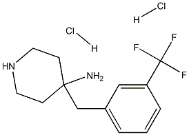 4-[3-(Trifluoromethyl)benzyl]piperidin-4-amine dihydrochloride Structure