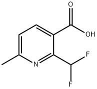 2-Difluoromethyl-6-methyl-nicotinic acid Structure