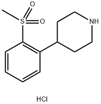 Piperidine, 4-[2-(methylsulfonyl)phenyl]- Structure