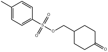 Cyclohexanone,4-[[[(4-methylphenyl)sulfonyl]oxy]methyl]- Structure