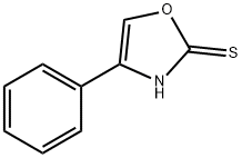 4-Phenyloxazole-2-thiol 구조식 이미지